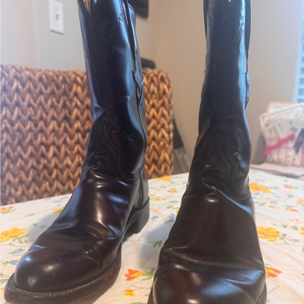 Lucchese Women's Dark Brown Heeled Boots
